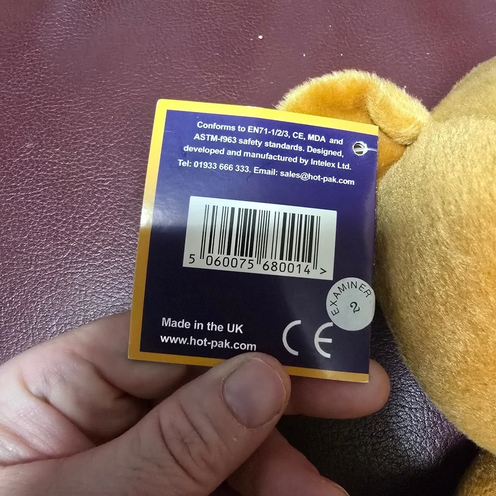 Intelex Beddy Bear Microwavable Lavender Scented Plush Teddy Bear Brown NEW